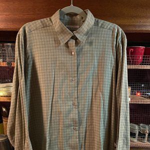 Sold! Green Plaid Mariano Rubinacci Custom made Women's Flannel